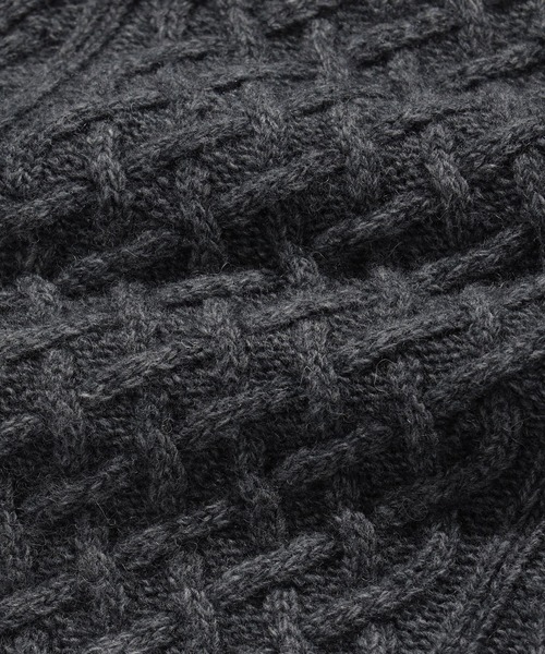 BEAMS（ビームス）の「BEAMS / 5ゲージ ラムウール ケーブルニット（ニット/セーター・メンズ・ベージュ/グレー/オフホワイト・L/M/S/XL）」の8枚目の写真