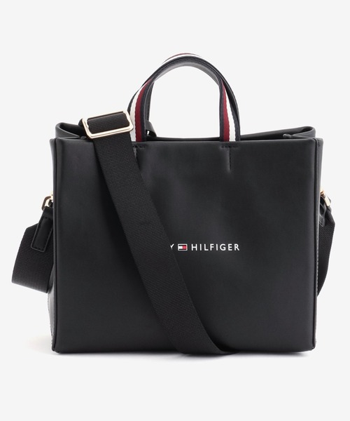   プリントミディアムショッパートートバッグ TOMMY HILFIGER トートバッグ ミディアムショッパートートバッグ