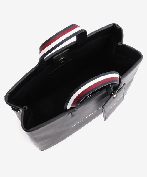 TOMMY HILFIGER（トミーヒルフィガー）の「THミディアムショッパートートバッグ（ハンドバッグ・レディース・ブラック・FREE）」の4枚目の写真