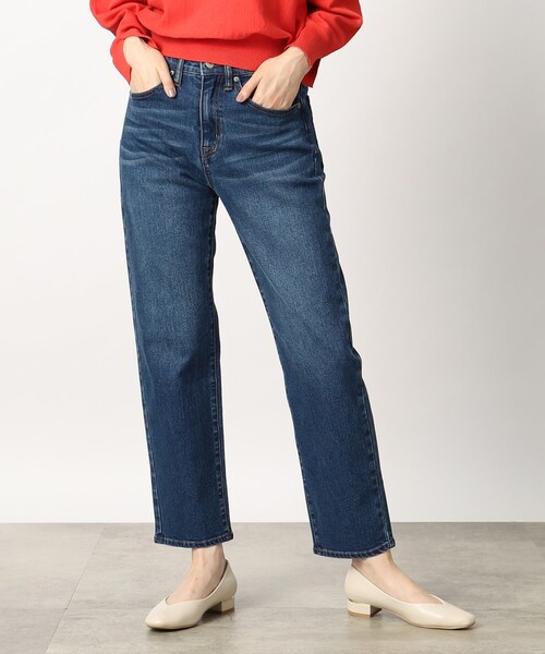 grove（グローブ）の「◆履き心地も着回し力も◎なストレートフィットデニム（デニムパンツ・レディース・ブルー/ネイビー・02/03/04/01/05）」の2枚目の写真