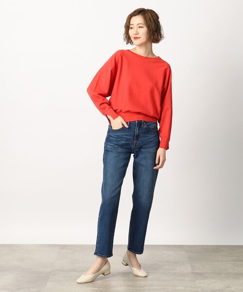 grove（グローブ）の「◆履き心地も着回し力も◎なストレートフィットデニム（デニムパンツ・レディース・ブルー/ネイビー・02/03/04/01/05）」の3枚目の写真