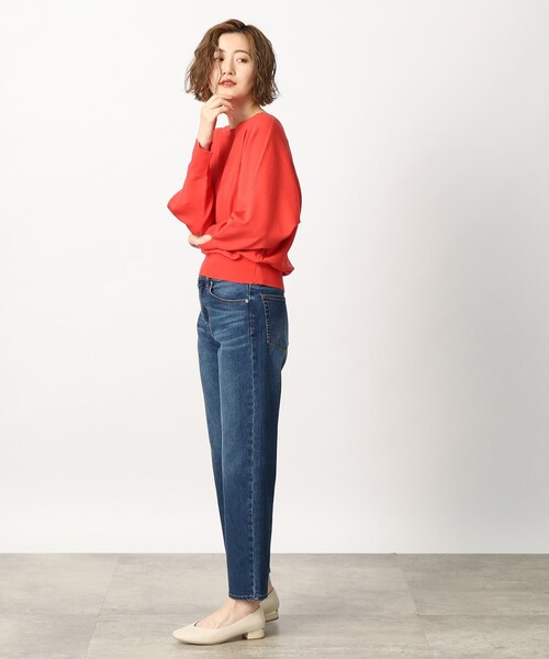 grove（グローブ）の「◆履き心地も着回し力も◎なストレートフィットデニム（デニムパンツ・レディース・ブルー/ネイビー・02/03/04/01/05）」の4枚目の写真