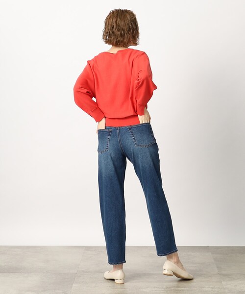 grove（グローブ）の「◆履き心地も着回し力も◎なストレートフィットデニム（デニムパンツ・レディース・ブルー/ネイビー・02/03/04/01/05）」の5枚目の写真