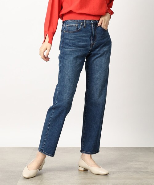 grove（グローブ）の「◆履き心地も着回し力も◎なストレートフィットデニム（デニムパンツ・レディース・ブルー/ネイビー・02/03/04/01/05）」の6枚目の写真