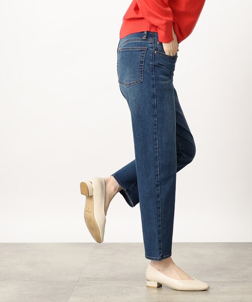 grove（グローブ）の「◆履き心地も着回し力も◎なストレートフィットデニム（デニムパンツ・レディース・ブルー/ネイビー・02/03/04/01/05）」の7枚目の写真