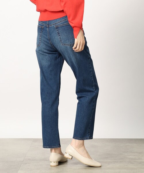 grove（グローブ）の「◆履き心地も着回し力も◎なストレートフィットデニム（デニムパンツ・レディース・ブルー/ネイビー・02/03/04/01/05）」の8枚目の写真