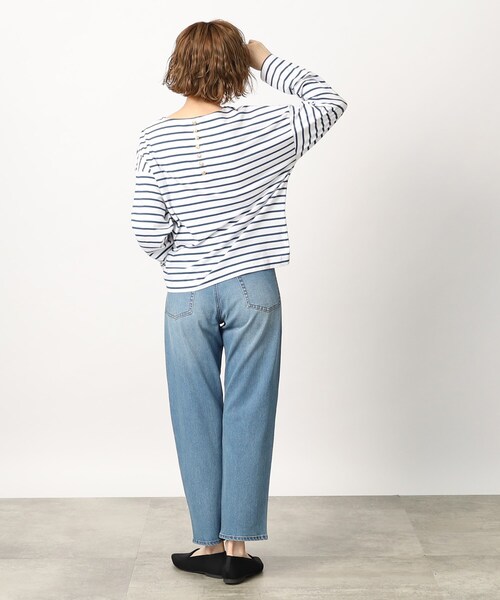 grove（グローブ）の「◆履き心地も着回し力も◎なストレートフィットデニム（デニムパンツ・レディース・ブルー/ネイビー・02/03/04/01/05）」の12枚目の写真