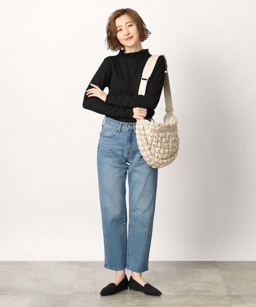 grove（グローブ）の「◆履き心地も着回し力も◎なストレートフィットデニム（デニムパンツ・レディース・ブルー/ネイビー・02/03/04/01/05）」の13枚目の写真