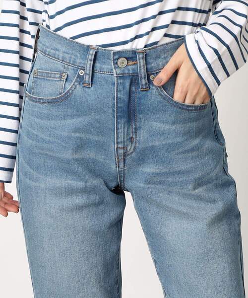 grove（グローブ）の「◆履き心地も着回し力も◎なストレートフィットデニム（デニムパンツ・レディース・ブルー/ネイビー・02/03/04/01/05）」の22枚目の写真