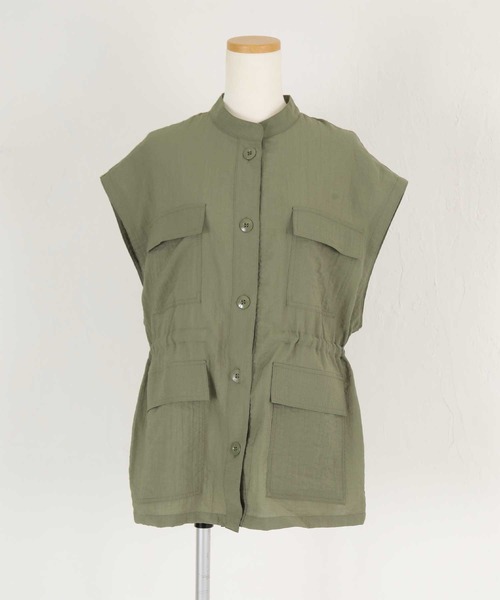 titivate（ティティベイト）の「ミリタリーベスト（ミリタリージャケット・レディース・ブラック/カーキ・M）」の14枚目の写真