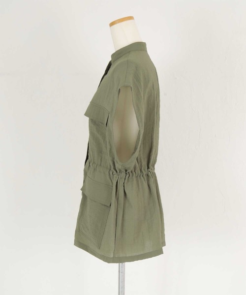 titivate（ティティベイト）の「ミリタリーベスト（ミリタリージャケット・レディース・ブラック/カーキ・M）」の15枚目の写真