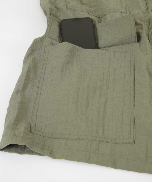 titivate（ティティベイト）の「ミリタリーベスト（ミリタリージャケット・レディース・ブラック/カーキ・M）」の20枚目の写真