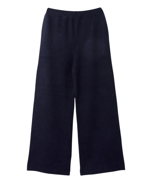 evernavy（エバーネイビー）の「総針ニットセミワイドパンツ（その他パンツ・レディース・ネイビー/ブラック・L/M）」の3枚目の写真