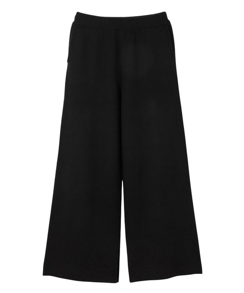 evernavy（エバーネイビー）の「総針ニットセミワイドパンツ（その他パンツ・レディース・ネイビー/ブラック・L/M）」の8枚目の写真