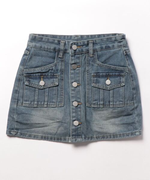 meJane（ミージェーン）の「ボタンフライデニムスカパン（デニムスカート・レディース・ブラック/ブルー・M/L/S）」の16枚目の写真