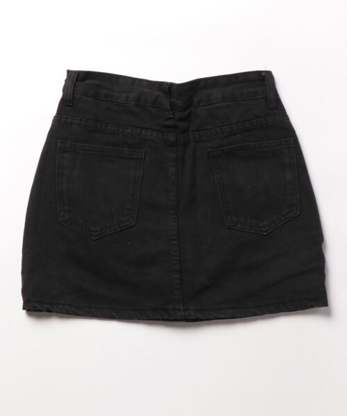 meJane（ミージェーン）の「ボタンフライデニムスカパン（デニムスカート・レディース・ブラック/ブルー・M/L/S）」の15枚目の写真