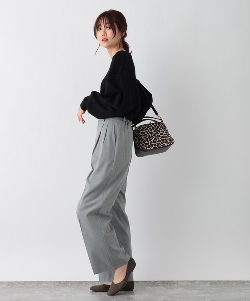GLOBAL WORK(グローバルワーク)の「トリプルイージークループルオーバー/962859(ニット/セーター・レディース・ブルー系その他4/ブラック/オフホワイト/ベージュ・SHORT/FREE)」の16枚目の写真