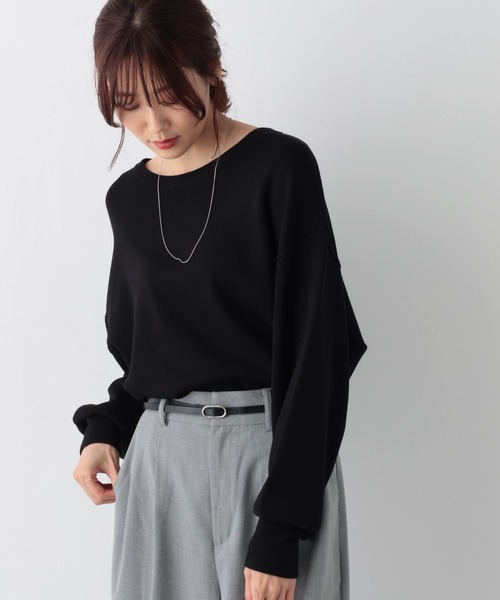 GLOBAL WORK(グローバルワーク)の「トリプルイージークループルオーバー/962859(ニット/セーター・レディース・ブルー系その他4/ブラック/オフホワイト/ベージュ・SHORT/FREE)」の17枚目の写真