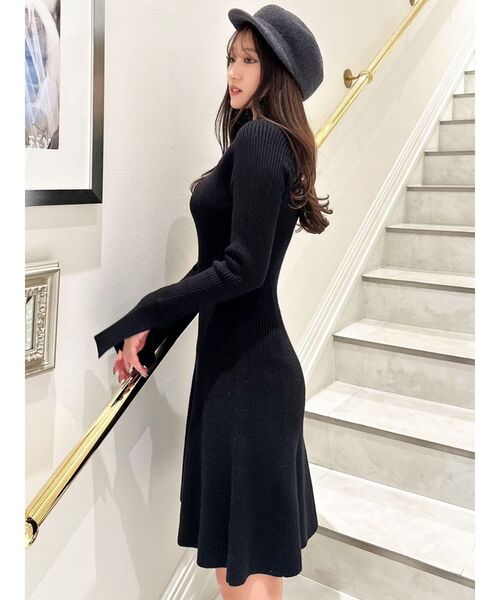 RESEXXY（リゼクシー）の「【S】ラグランスリーブニットワンピース（ワンピース・レディース・アイボリー/モカ/ブラック/チャコールグレー・FREE）」の13枚目の写真