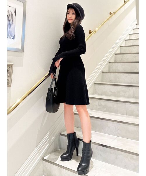 RESEXXY（リゼクシー）の「【S】ラグランスリーブニットワンピース（ワンピース・レディース・アイボリー/モカ/ブラック/チャコールグレー・FREE）」の16枚目の写真