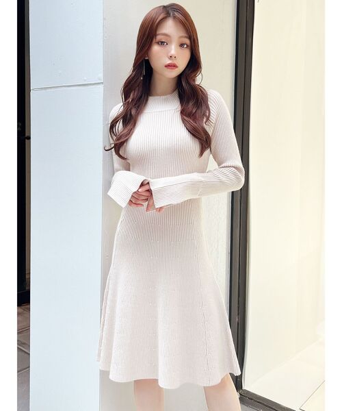 RESEXXY（リゼクシー）の「【S】ラグランスリーブニットワンピース（ワンピース・レディース・アイボリー/モカ/ブラック/チャコールグレー・FREE）」の18枚目の写真