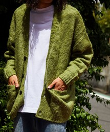 FREAK'S STORE | 限定展開 ビッグシルエット モヘヤタッチ シャギーニット ルーズカーディガン(カーディガン/ボレロ)