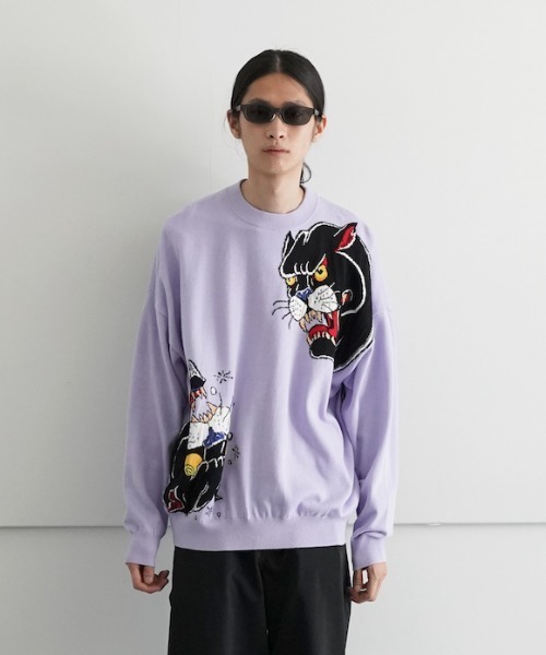 FLAGSTUFF 鉄拳　セーター XL 古着 80s USA製 Grand Slam ペンギン ワンポイント 刺しゅう