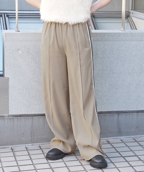 tiptop（ティップトップ）の「【2024SS新色登場】サイドラインイージーパンツ（その他パンツ・レディース・ブラック/ベージュ/ネイビー/ネイビー系/ベージュ系その他/ブラック系その他・FREE）」の9枚目の写真