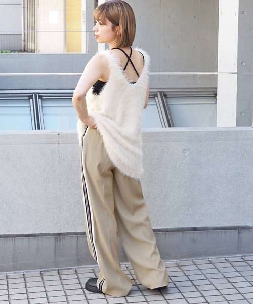 tiptop（ティップトップ）の「【2024SS新色登場】サイドラインイージーパンツ（その他パンツ・レディース・ブラック/ベージュ/ネイビー/ネイビー系/ベージュ系その他/ブラック系その他・FREE）」の15枚目の写真