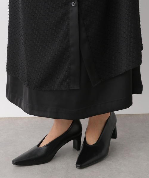 LEPSIM（レプシィム）の「【jours heureux】ヒールパンプス　971656（パンプス・レディース・ブラック/シルバー/ゴールド・LARGE/MEDIUM）」の2枚目の写真