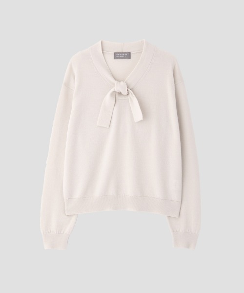 MARGARET HOWELL 襟付きニットセーター 2 Collared Wool Rib Cardigan – La Garçonne
