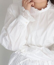 fredy emue | スタンドカラーレースブラウス(シャツ/ブラウス)