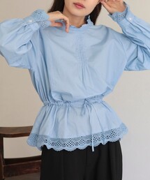 fredy emue | スタンドカラーレースブラウス(シャツ/ブラウス)
