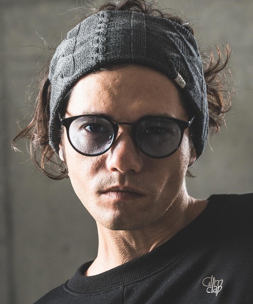 GLIMCLAP(グリムクラップ)の「mko11526-Cable-knit headband ヘアバンド(ヘアバンド・メンズ・ブラック/パープル/ブルー/チャコール・FREE)」の3枚目の写真