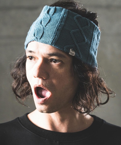 GLIMCLAP(グリムクラップ)の「mko11526-Cable-knit headband ヘアバンド(ヘアバンド・メンズ・ブラック/パープル/ブルー/チャコール・FREE)」の8枚目の写真