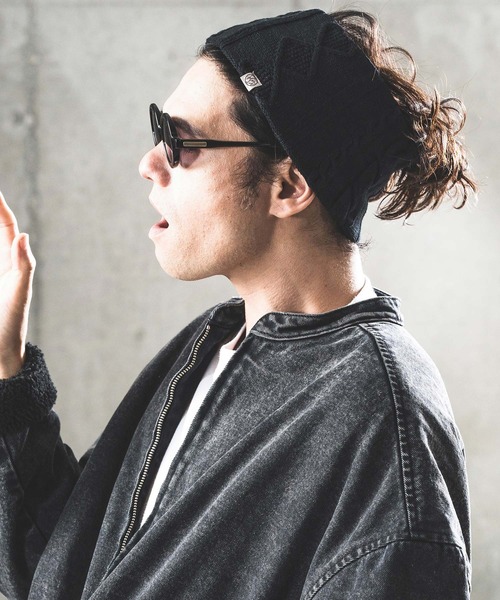 GLIMCLAP(グリムクラップ)の「mko11526-Cable-knit headband ヘアバンド(ヘアバンド・メンズ・ブラック/パープル/ブルー/チャコール・FREE)」の15枚目の写真