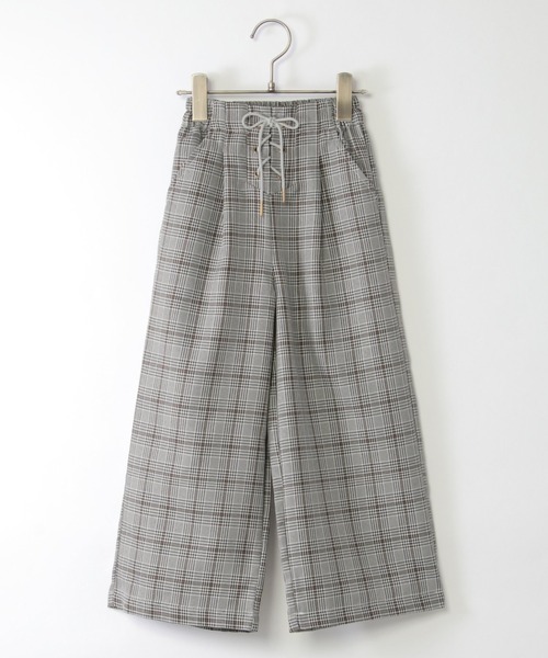 ikka（イッカ）の「レースアップワイドパンツ（120~160cm）（その他パンツ・キッズ・グレー系その他/ブラウン/グリーン/ブラック・120/130/150/160/140）」の3枚目の写真