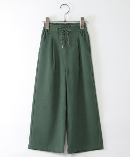 ikka（イッカ）の「レースアップワイドパンツ（120~160cm）（その他パンツ・キッズ・グレー系その他/ブラウン/グリーン/ブラック・120/130/150/160/140）」の4枚目の写真
