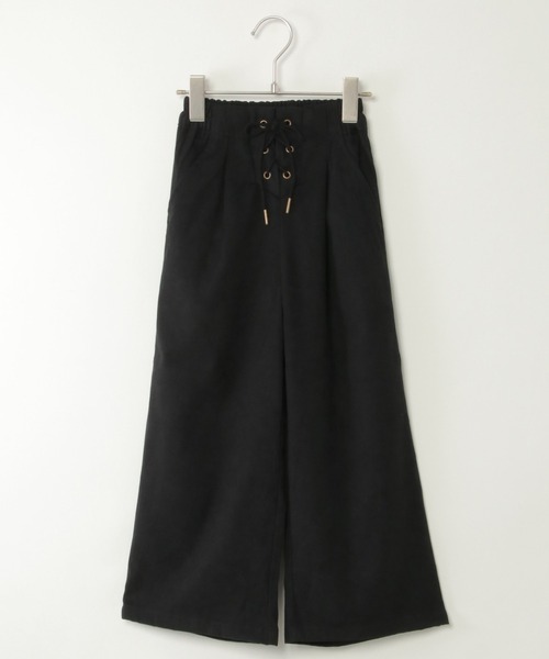ikka（イッカ）の「レースアップワイドパンツ（120~160cm）（その他パンツ・キッズ・グレー系その他/ブラウン/グリーン/ブラック・120/130/150/160/140）」の2枚目の写真