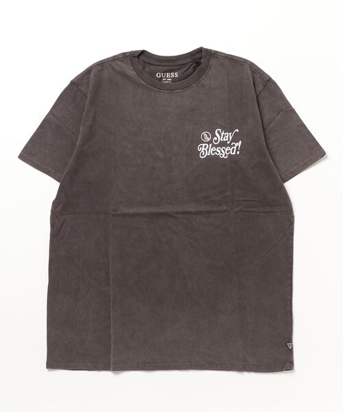Guess（ゲス）の「Stay Blessed Tee（Tシャツ/カットソー・メンズ・ブラック・LARGE/X-LARGE/MEDIUM/SMALL）」の6枚目の写真
