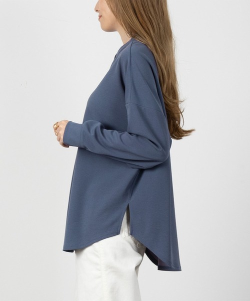 NAVY（ネイビー）の「NAVY ストレッチスキッパーシャツ（シャツ/ブラウス・レディース・ブラック/ブルー系その他/アイボリー・フリー）」の5枚目の写真