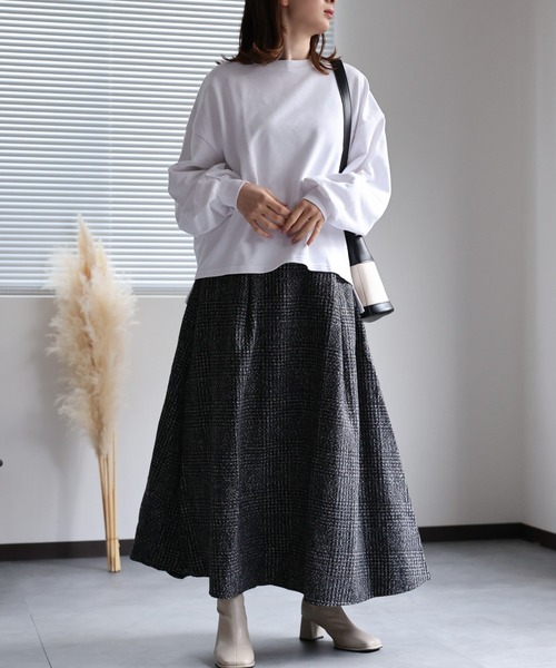 Paul Harnden グレンチェックフレアスカート sakishimatokyo スカート グレンチェック フレアスカート : ZOZOTOWN