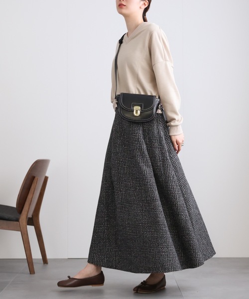 慈雨　フレアスカート オリーブグリーン ブラックチェック 楽天市場】【OUTLET SALE】スカート《チェック柄フレアスカート