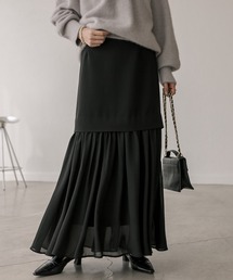 RIVE DROITE | シフォン切替スカート(スカート)