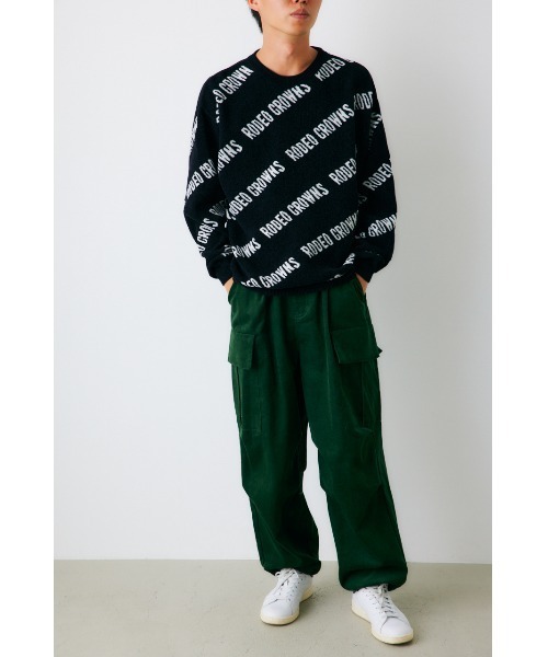 RODEO CROWNS WIDE BOWL（ロデオクラウンズワイドボウル）の「コーデュロイワイドカーゴパンツ（カーゴパンツ・メンズ・グリーン/ブラック/ブラウン/ダークブルー/オフホワイト・LARGE/MEDIUM）」の18枚目の写真