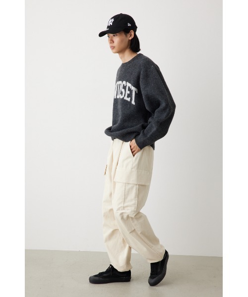 RODEO CROWNS WIDE BOWL（ロデオクラウンズワイドボウル）の「コーデュロイワイドカーゴパンツ（カーゴパンツ・メンズ・グリーン/ブラック/ブラウン/ダークブルー/オフホワイト・LARGE/MEDIUM）」の7枚目の写真