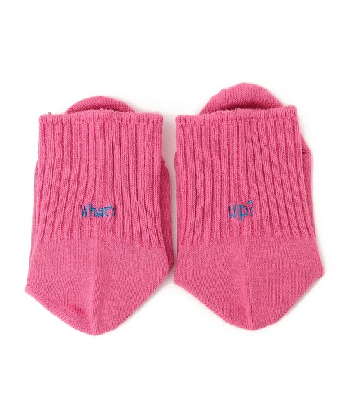 ROSTER SOX(ロスターソックス)の「【SHIPS KIDS別注】ROSTER SOX:Whats Up? ソックス(ソックス/靴下・キッズ・ピンク/ネイビー/サックスブルー・SMALL/MEDIUM)」の7枚目の写真