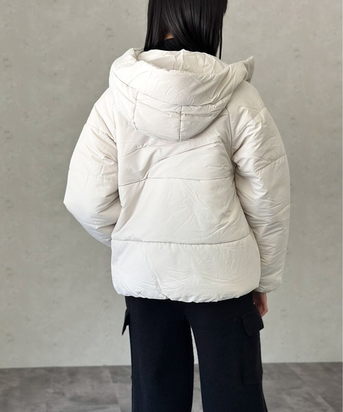 Per sist ence（パーシエンス）の「中綿ショートジャケット（ダウンジャケット/コート・レディース・アイボリー/ブラック/ベージュ/ピンク/ブルー/ブラウン・FREE）」の18枚目の写真