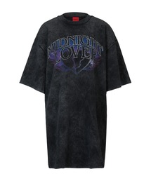 HUGO | シーズナルプリント コットンジャージー Tシャツドレス(Tシャツ/カットソー)