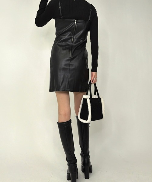 EGOIST(エゴイスト)の「レースアップスリムキャミワンピース(ワンピース・レディース・マルチ/ブラック・S/M)」の19枚目の写真